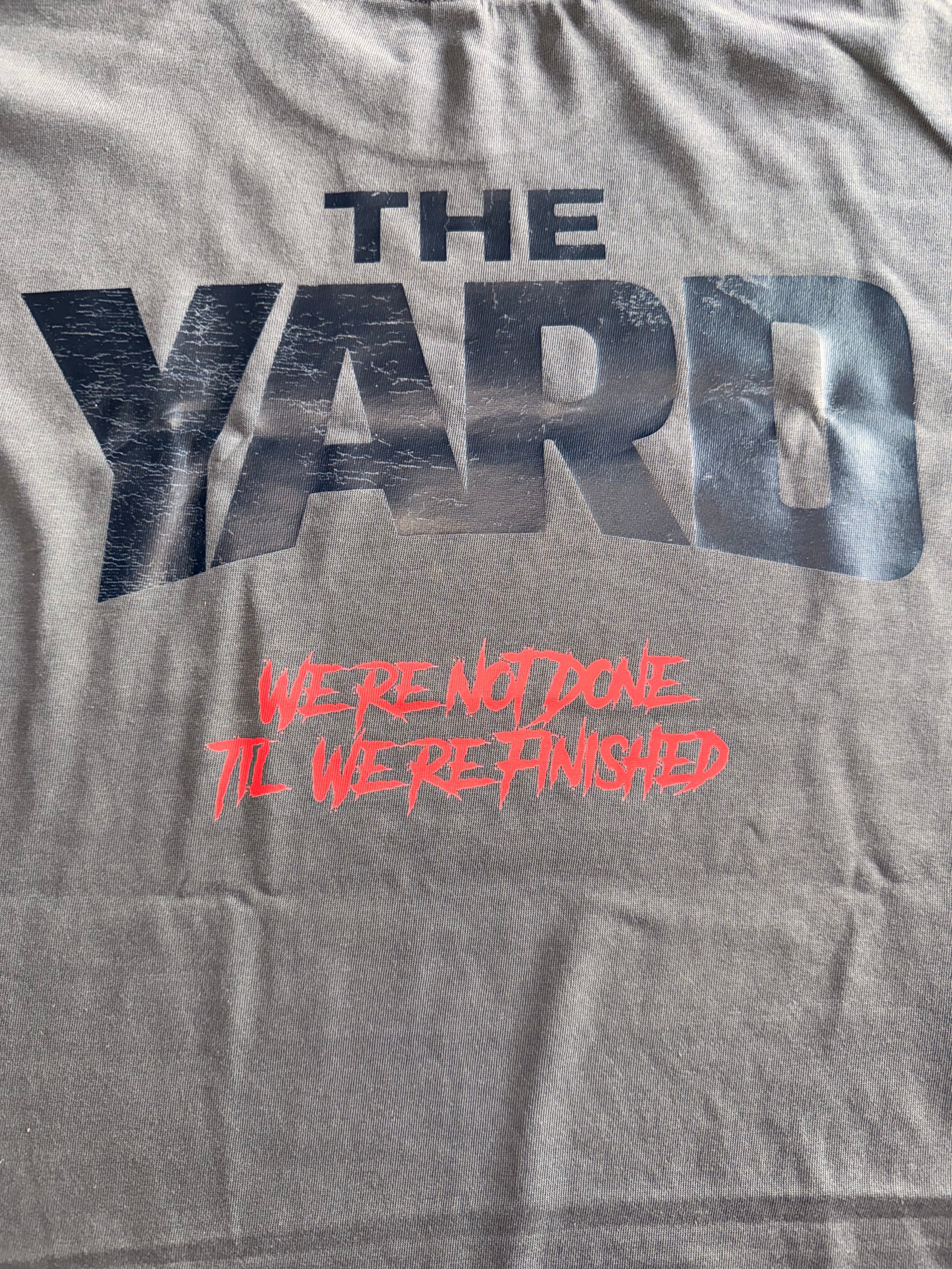 Vintage Distressed “We’re Not Done Till We’re Finished” T-Shirt