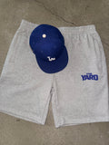 GREY w/ DODGER BLUE LOGO TERRY SWEAT SHORTS