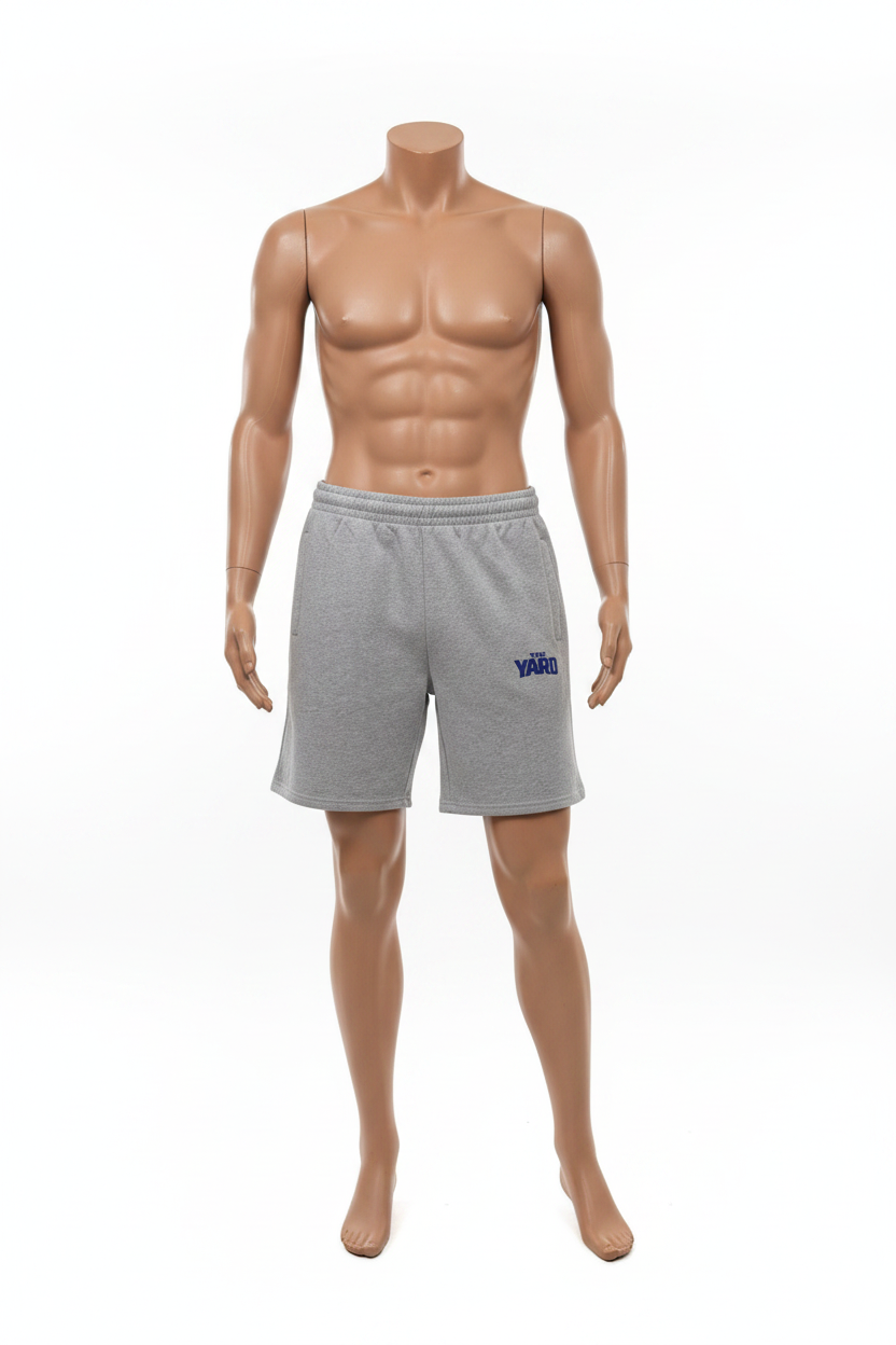 GREY w/ DODGER BLUE LOGO TERRY SWEAT SHORTS