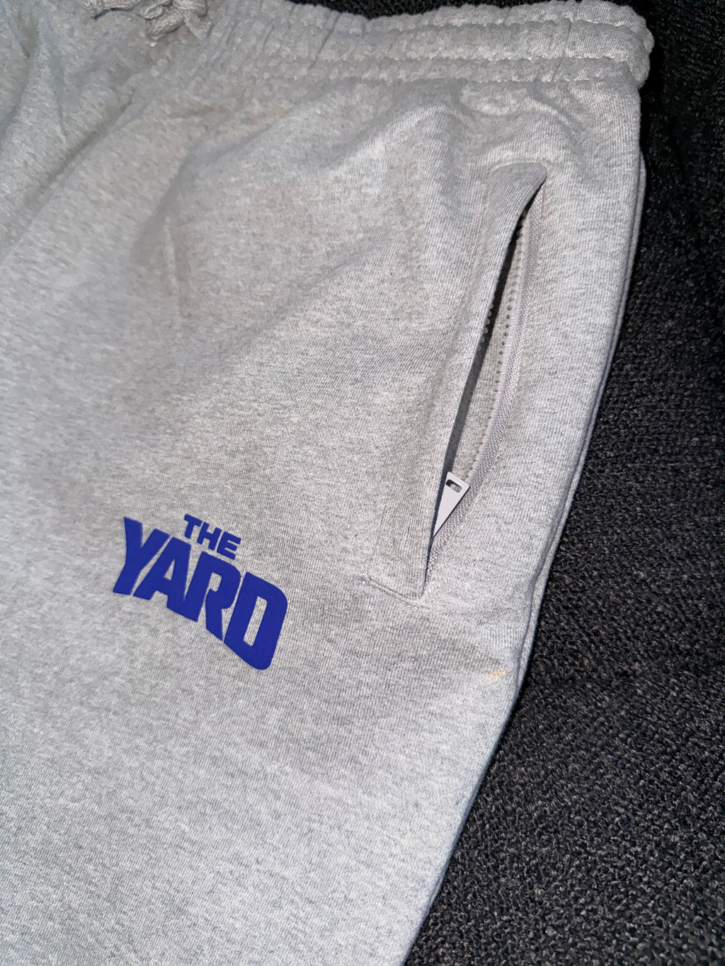 GREY w/ DODGER BLUE LOGO TERRY SWEAT SHORTS